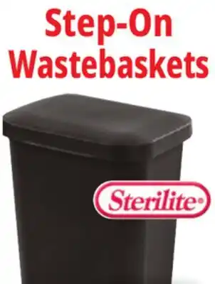 Ocean State Job Lot Sterilite Step-On Wastebaskets offer