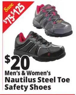 Ocean State Job Lot Nautilus Steel Toe Safety Shoes offer