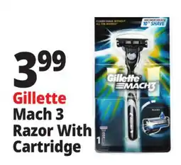Ocean State Job Lot Gillette Mach 3 Razor With Cartridge offer