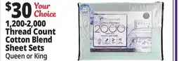 Ocean State Job Lot 1200-2000 Thread Count Cotton Blend Sheet Sets offer