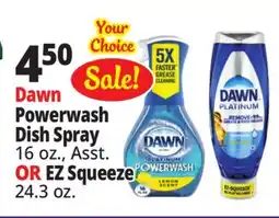 Ocean State Job Lot Powerwash Dish Spray 16 oz. OR EZ Squeeze 24.3 oz offer