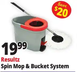 Ocean State Job Lot Resultz Spin Mop & Bucket System offer
