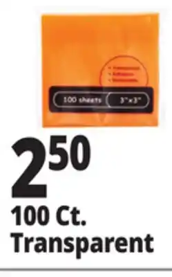 Ocean State Job Lot Transparent Sticky Notes 100 ct offer