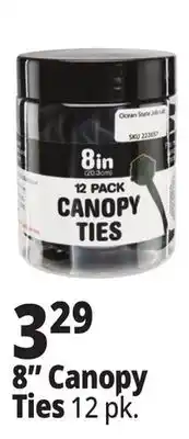Ocean State Job Lot 8 Canopy Ties 12 Count offer
