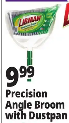 Ocean State Job Lot Precision AngAngle Broom with Dustpan offer