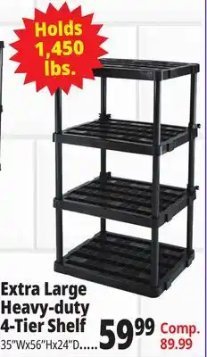 Ocean State Job Lot Extra Large Heavy Duty 4 Shelf offer