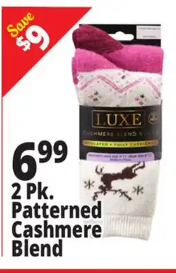 Ocean State Job Lot 2 Pk. Patterned Cashmere Blend offer