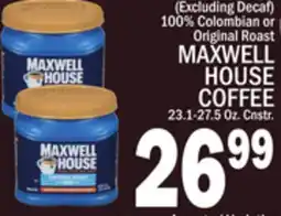 C Town MAXWELL HOUSE COFFEE offer
