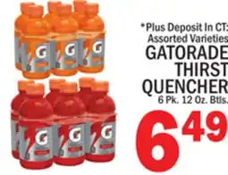 C Town GATORADE THIRST QUENCHER offer