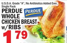 C Town PERDUE WHOLE CHICKEN BREAST w/RIBS offer