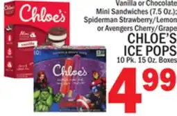 C Town CHLOE'S ICE POPS 10 Pk. 15 Oz. Boxes offer