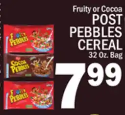 C Town POST PEBBLES CEREAL offer