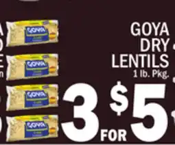C Town GOYA DRY LENTILS offer