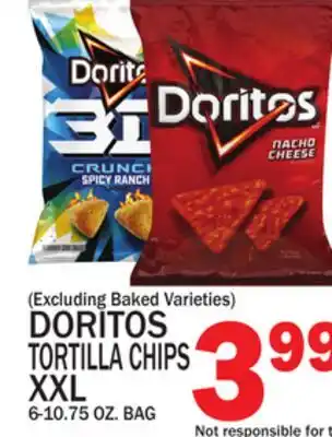 C Town DORITOS TORTILLA CHIPS XXL offer