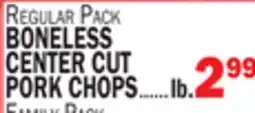 C Town BONELESS CENTER CUT PORK CHOPS offer