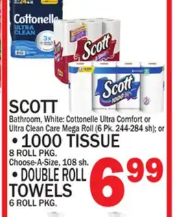 C Town SCOTT 1000 TISSUE 8 ROLL PKG offer