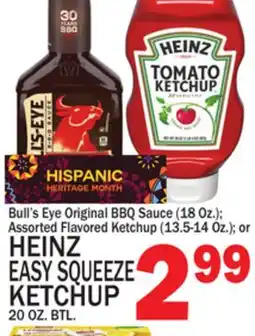 C Town HEINZ EASY SQUEEZE KETCHUP 20 OZ. BTL offer