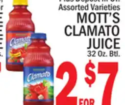 C Town MOTT'S CLAMATO JUICE offer