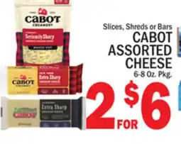 C Town CABOT ASSORTED CHEESE offer