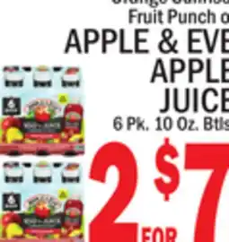 C Town APPLE & EVE APPLE JUICE offer