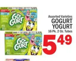 C Town GOGURT YOGURT offer