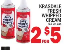 C Town KRASDALE FRESH WHIPPED CREAM offer