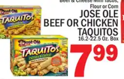 C Town JOSE OLE BEEF OR CHICKEN TAQUITOS offer