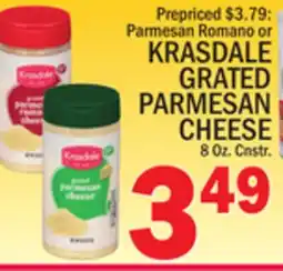 C Town KRASDALE GRATED PARMESAN CHEESE offer
