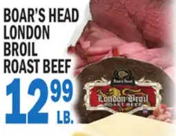 C Town BOAR'S HEAD LONDON BROIL ROAST BEEF offer