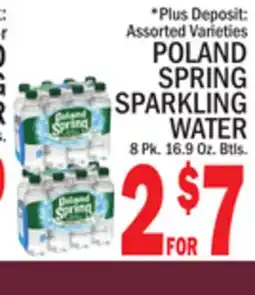 C Town POLAND SPRING SPARKLING WATER offer