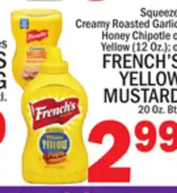 C Town FRENCH'S YELLOW MUSTARD 20 Oz. Btl offer
