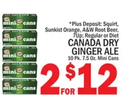 C Town CANADA DRY GINGER ALE offer