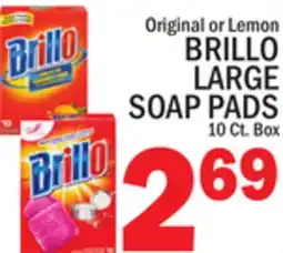 C Town BRILLO LARGE SOAP PADS offer