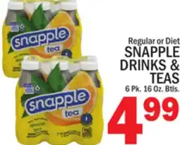 C Town SNAPPLE DRINKS & TEAS offer