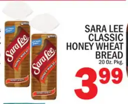 C Town SARA LEE CLASSIC HONEY WHEAT BREAD offer