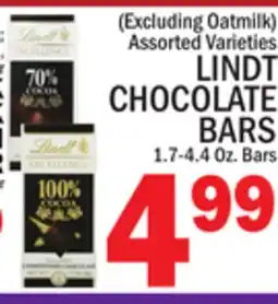 C Town LINDT CHOCOLATE BARS offer