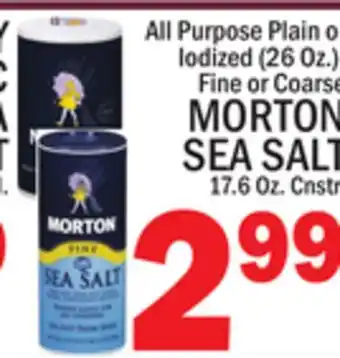 C Town MORTON SEA SALT 17.6 Oz. Cnstr offer