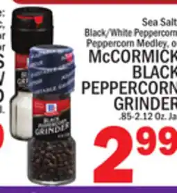 C Town MCCORMICK BLACK PEPPERCORN GRINDER offer