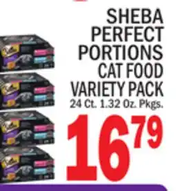 C Town SHEBA PERFECT PORTIONS CAT FOOD VARIETY PACK offer