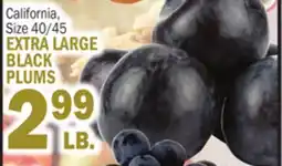 C Town EXTRA LARGE BLACK BLACK PLUMS offer