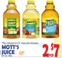 Bravo Supermarkets MOTT'S JUICE offer