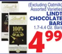 Bravo Supermarkets LINDT CHOCOLATE BARS offer