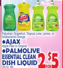 Bravo Supermarkets AJAX, PALMOLIVE ESSENTIAL CLEAN DISH LIQUID offer