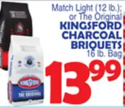 Bravo Supermarkets KINGSFORD CHARCOAL BRIQUETS 16 lb. Bag offer