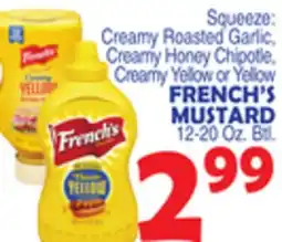 Bravo Supermarkets FRENCH'S MUSTARD offer