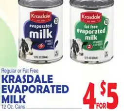 Bravo Supermarkets KRASDALE EVAPORATED MILK offer