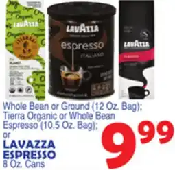 Bravo Supermarkets LAVAZZA ESPRESSO 8 Oz. Cans offer