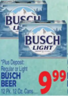 Bravo Supermarkets BUSCH BEER offer