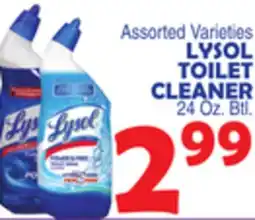 Bravo Supermarkets LYSOL TOILET CLEANER offer