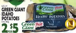 Bravo Supermarkets GREEN GIANT IDAHO POTATOES offer